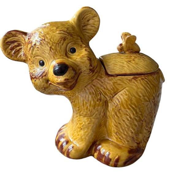 Other - Vintage Honey Bear Cookie Jar With Bee On Back